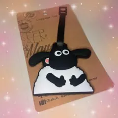 新品　ラゲッジタグ　ネームタグ　バッグチャーム　ひつじ