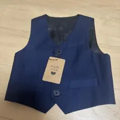 ネイビー フォーマル ベスト