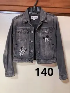 【美品】Gジャン　ミッキーマウス　GAP デニムジャケット　春物