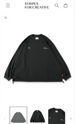 SEESEE x SFC LS S/W Crew W Drawstrings