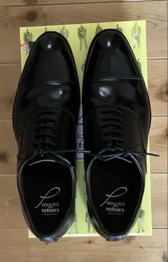 PERSON'S 本革ストレートチップビジネスシューズ (ブラック) 27cmのサムネイル