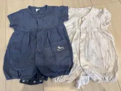 バースデイ/ Cottoli ボタン付きロンパース