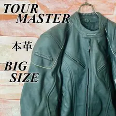 【入手困難】本革レザーライディングジャケット　プロテクター　古着XL バイク