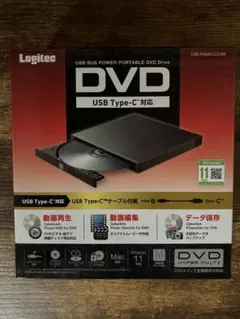 Logitec USB Type-C ポータブルDVDドライブ