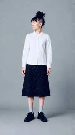 tricot COMME des GARCONS ウール ステッチ　スカート Mのサムネイル