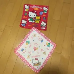 【レア】ハローキティ　ハンカチ　昭和　平成　レトロ　5枚セット レア】ハローキティ ハンカチ 昭和レトロ 5枚セット ハローキティ