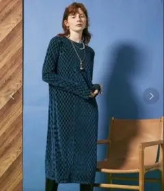 ベロア ロングワンピース