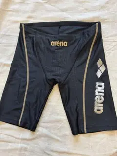 【美品】アリーナ メンズ フィットネス水着 ロングボックス アクアエクサカット
