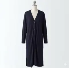ユニクロ 【万能】サイドスリット ロングカーディガン 薄手 羽織り Lサイズ