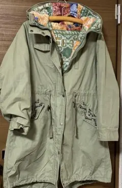 チチカカ　3wayモッズコート　フリース付き　カーキ