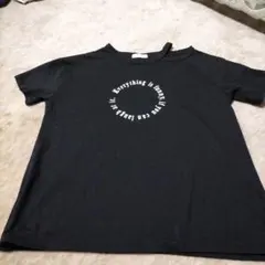 2 PINK 黒 Tシャツ メッセージプリントのサムネイル