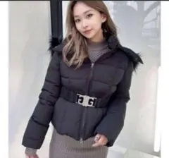 GYDA2023ベルト付きショート丈ダウン