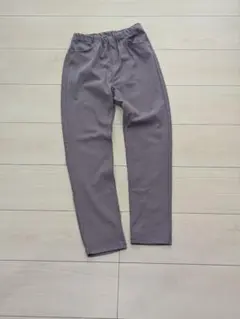 ①無印良品 140★ジャージーツイル　レギンスパンツ　ラベンダー　MUJIのサムネイル