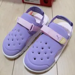 PUMA キッズ サンダル パープル　21センチ