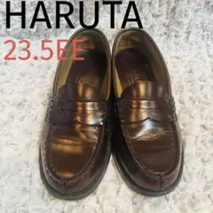 ハルタ　ブラウン ローファー　23.5EE