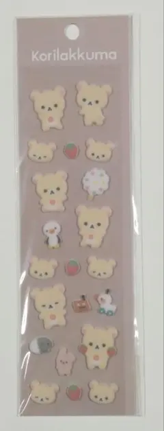 コリラックマ　もこもこシール