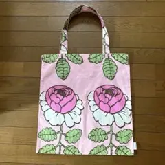 marimekkoマリメッコ★ヴィヒキルース　ピンク　トートバッグ　希少