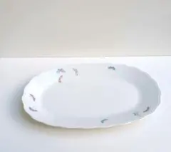 廃盤品　深川製磁　蝶文　楕円皿