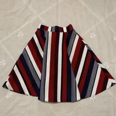 SPRAY PREMIUM スプレイプレミアム　ストライプ フレアスカート