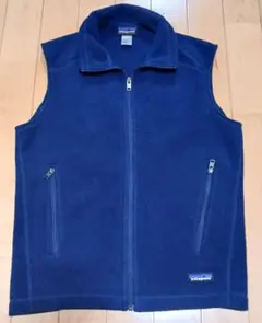希少美patagoniaシンチラフリースベストネイビー25185FA14メンズS