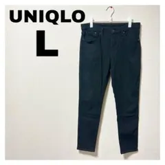 【良品】UNIQLO ブラック ストレートデニム L