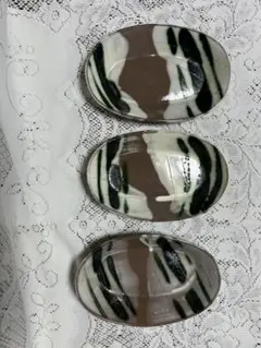 陶器 楕円皿 3枚セット 和食器