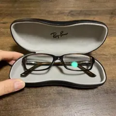 Ray-Ban 度なしサングラス 茶色フレーム クリアレンズ