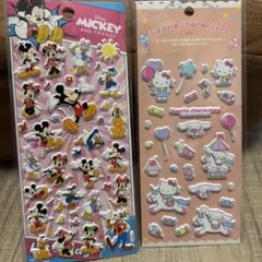 ディズニー・サンリオ キャラクター ステッカーセット
