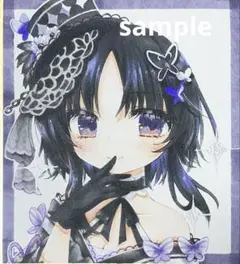 手描きイラスト 魔法少女ノ魔女裁判 宝生マーゴ 小色紙