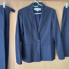 早いもの勝ち❤️美品AIN ARK ネイビー ストライプスーツ 3点セット