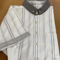 SIMPLE LIFE ストライプ 半袖シャツ Sサイズのサムネイル