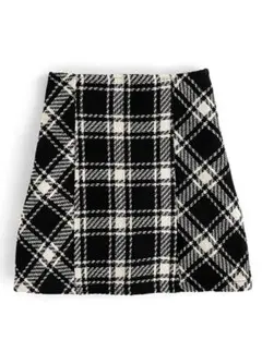 チェック柄　ツイード　 ミニスカート Mサイズ