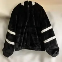 Blistorm フェイクファー ジャケット 黒 フード付き L