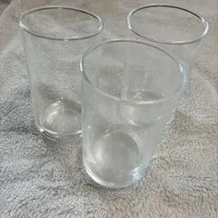 透明ガラスコップ 3個セット