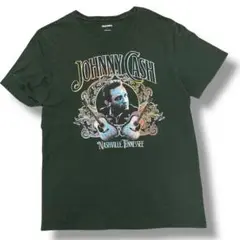 OLD NAVY ジョニー・キャッシュ 半袖Tシャツ ダークグリーン メンズ古着