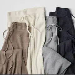 UNIQLO ウォッシャブルニットリブパンツ