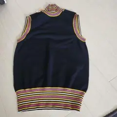 TORY BURCH ノースリーブニット XS/TP ネイビー
