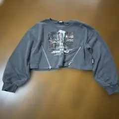 JENNI クロップドトレーナー グレー