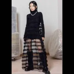 【ブランドタグ付き】Bibiy. チュールロングワンピース　Bibiy DELP ブランドタグ付き】Bibiy. チュールロングワンピース Bibiy DELP