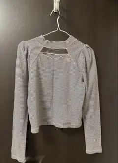 one after another NICE CLAUP 刺繍ハイネックトップス