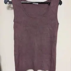 GU リブスクエアネックニットタンクトップ　Mサイズ