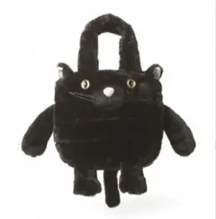 黒猫 トートバッグ 収納ポケット多め