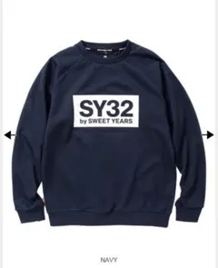 【再値下げ】SY32 by SWEET YEARS ネイビー スウェットのサムネイル