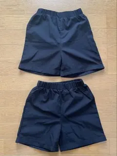 SHEIN 120サイズ ショートパンツ ブラック 2着セット