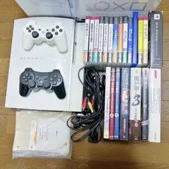 【箱付・全付属品付】プレステ3＋コントローラー×2ソフト14本&攻略本7冊セット