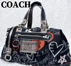 COACH Poppy Y2K Boston 2way Black Bag