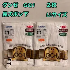 グンゼ　GQ1　ズボン下　ももひき　2枚　まとめ売り　綿100　LL　下着　肌着