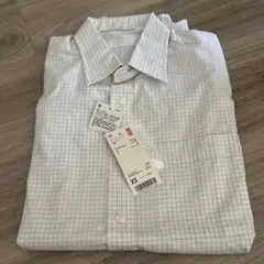 ユニクロ　メンズ　ドライイージーケアチェックシャツ　半袖　XS 新品