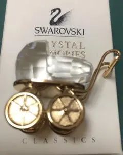 Swarovski クリスタルベビーカー 置物