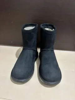 Menus ブラック スエード ショートブーツ キッズ　18.0cm